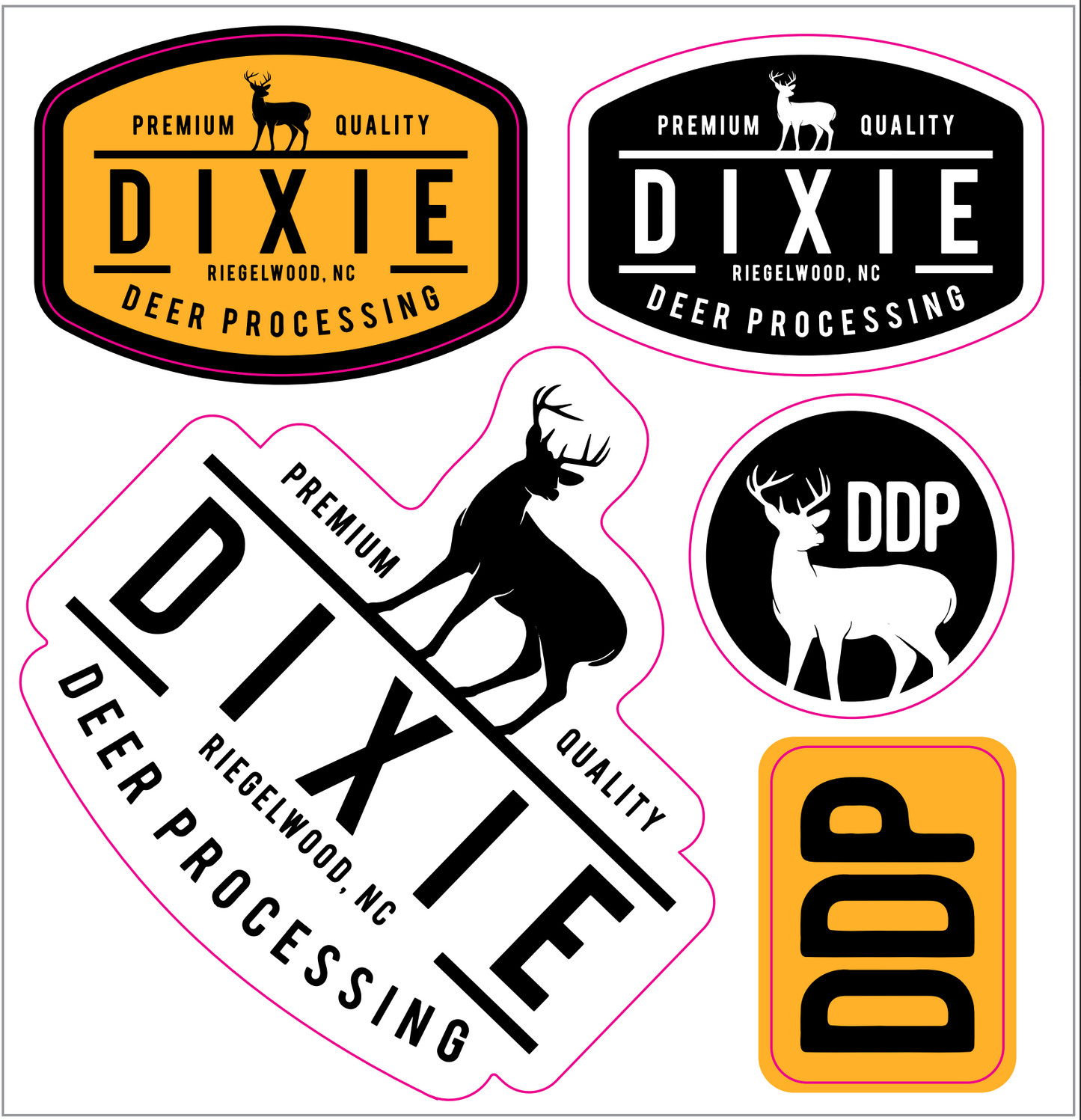 Dixie Deer Processing Sticker Sheet